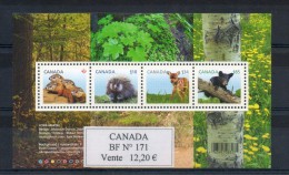 Canada. Bloc Feuillet. Animaux - Unused Stamps