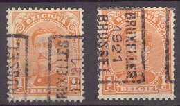 België/Belgique  Preo  N°2628A+B  I Bruxelles Brussel 1921. - Roller Precancels 1920-29