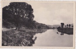 CARTE POSTALE ANCIENNE,LUXEMBOURG,DIEKIRCH En 1945,bord De La Sure,promeneur,travailleur - Diekirch