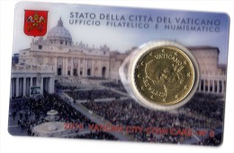 ** 50 CENT VATICAN 2015 SOUS COFFRET EURO CARD PIECE NEUVE ** - Vatikan