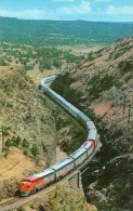 - New Mexico. - GLIDING THROUGH APACHE CANYON  - Scan Verso - - Santa Fe