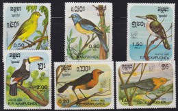 1254(2). Kampuchea, 1985, Birds, Used (o) (set Is Not Complete) - Kampuchea