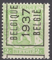 België/Belgique  Preo  Typo N°319A Belgique België 1937 XX. - Typografisch 1929-37 (Heraldieke Leeuw)