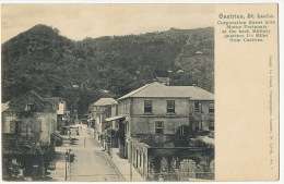 Castries St Lucia Corporation Street With Morne Fortunate At The Back Military Quarters Edit Joseph Le Grand No 7 - Sainte-Lucie