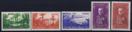 Monaco: 1937 Mi Nr 138 - 142  Yv Nr 135 - 139 MH/* - Unused Stamps