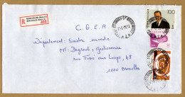 Enveloppe Cover Brief Aangetekend Registered Recommandé Saint-Gilles Brux 2 Sint-Gillis Brus 2 - Cartas & Documentos