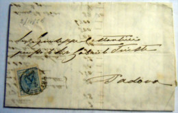 LOMBARDO VENETO  9 KREUZER TRIESTE PADOVA    2-11-1856 - Lombardo-Vénétie