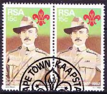 South Africa -1982 - 75th Anniversary Of The Boy Scout Movement - Pair Used - Gebraucht