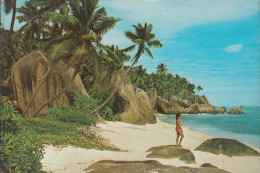 Seychellen - La Digue - Beach - Nice Stamp - Seychellen