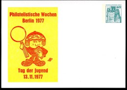 BERLIN PP79 D2/003 Privat-Postkarte PHILATELISTISCHE WOCHEN ** 1977 - Privatpostkarten - Ungebraucht