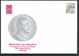 BERLIN PU71 C2/006 Privat-Umschlag HEINRICH V. STEPHAN ** 1981  NGK 4,00 € - Private Covers - Mint