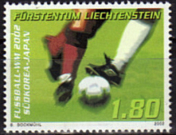 LIECHTENSTEIN  N°  1233   * *  ( Cote 3.75e )  Cup 2002      Football   Soccer  Fussball - 2002 – Corée Du Sud / Japon