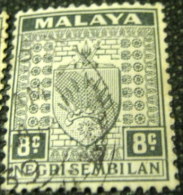 Negri Sembilan 1935 Coat Of Arms 8c - Used - Negri Sembilan