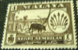 Negri Sembilan 1957 Ricefield 4c - Used - Negri Sembilan