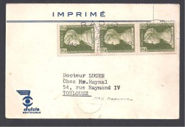 MONACO - Affranchissement à 6 Francs Sur Imprimé - Storia Postale