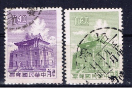 ROC+ China Taiwan 1960 Mi 377 380 Turm - Used Stamps