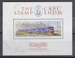 South Africa 1997 "The Blue Train" The Cape Stamp Show M/s ** Mnh (20686) - Blocks & Kleinbögen