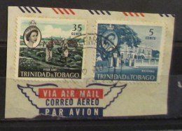 Trinidad & Tobago 1960 Pitch Lake Whitehall On Part Of Cover - Trinidad & Tobago (...-1961)