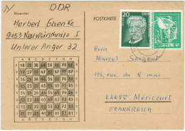 GERMANIA DDR - GERMANY - Deutschland - ALLEMAGNE - 1975 - 20 + 5 - Chess, Schaakspel, Echecs - Carte Postale - Postal... - Chess