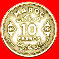 * PROTECTORATE Of FRANCE★ MOROCCO ★ 10 FRANCS (1952) 1371! MOHAMED V (1927-1955)! LOW START★NO RESERVE! - Maroc