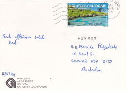 New Caledonia 1994 Postcard Sent To Australia - Used Stamps