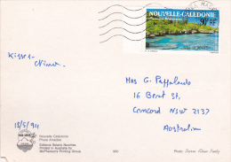 New Caledonia 1994 Postcard Sent To Australia - Used Stamps