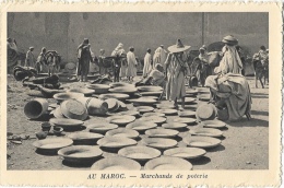 Au Maroc - Marchands De Poterie - Edition Cie Générale Transatlantique - Carte Dentelée - Autres & Non Classés