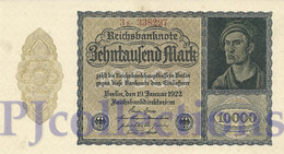 GERMANY 10.000 MARK 1922 PICK 72 AU+ - Bestuur Voor Schulden