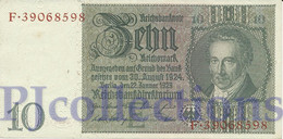 GERMANY 10 REICHMARK 1929 PICK 180a AU/UNC - Autres & Non Classés