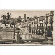 CCRTP4071-LFTD2106.Tarjeta Postal DE CACERES.Edificio.PLAZA MAYOR  Y Calles.MONUMENTO A PIZARRO En TRUJILLO,Caceres - Cáceres