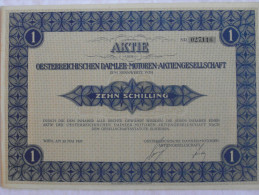 RARE ! Action AKTIE Oesterreichischen Daimler-Motoren-Aktiengesellschaft 100 Zehn Schilling Wien 1927 Vienne Autriche - Auto's