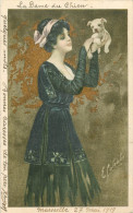 Femme En Noir Avec Un Chien - Colombo, E.