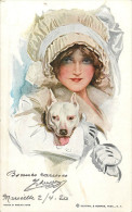 Pals     Femme Au Bonnet Avec Un Chien - Fisher, Harrison