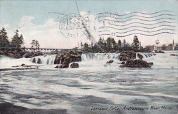 Androscoggin River Lewiston Falls Maine 1907 - Lewiston