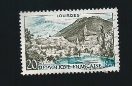 N° 976  LOURDES     France 1954 Oblitéré {montagne Brune / Jaune } - Gebraucht