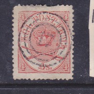 DANEMARK N°13 16S ROUGE OBL - Usado