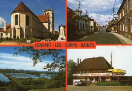 LONGPRE-LES-CORPS-SAINTS - Eglise - Hôtel De Bosquet - Etangs - Peugeot 404 - - Ohne Zuordnung