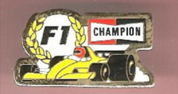 43632-pin's -F1..rallye Automobile.bougies Champion. - F1