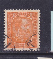 ISLANDE N° 34 3a ORANGE CHRISTIAN IX OBL - Usati