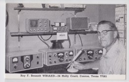 Carte QSL - Used Radio Card 1972 - Roy F. Bennett 34 Holly Court CONROE Texas - Appareil Transmission - Radio
