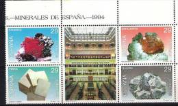 ESPAGNE Mineraux  Yvert N° 2876/79. MNH, Neuf Sans Charniere, ** - Minerales