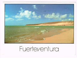 K3214 Fuerteventura - Playa De Sotavento - Mar Transparente En Jandìa / Viaggiata - Fuerteventura