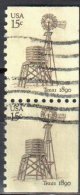 United States 1980 Windmills - Sc # 1742 - Mi.1419 E - Vertical Pair - Used - 1941-80