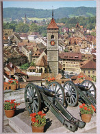 Schaffhausen, Altstadt Mit Kirche St. Johann Vom Munot Aus - Autres & Non Classés