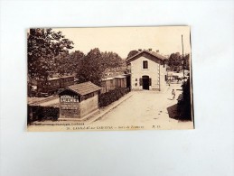Carte Postale Ancienne : CADILLAC SUR GARONNE : Gare Du Tramway, Animé - Cadillac