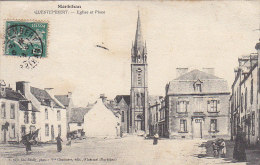 Questembert 56 - Place De L'Eglise - Editeur Vve Chamarre - Oblitération 1913 - Questembert