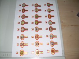 Sigarenbanden Panter Serie Chinees Porcelein Rood 24 St - Bauchbinden (Zigarrenringe)