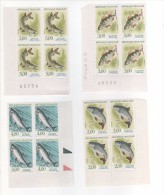 1990 -  Série Complète Poisson - 4 Blocs De 4 Timbres N° 2663 à 2666 - Ungebraucht