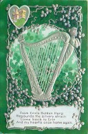 236703-Saint Patrick´s Day, Nash St Patrick Series No 4-2-Silver, Erin's Golden Harp - Saint-Patrick's Day