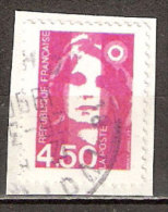 Timbre France Y&T N°3007 (02) Obl. Marianne Du Bicentenaire.  4 F. 50. Rose. Cote 0.30 € - 1989-1996 Bicentenial Marianne